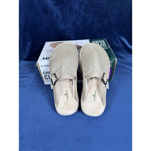 Staheekum Women's Chelan Memory Foam Slip On Clogs Beige Size 8 0782 - Picture 4 of 5